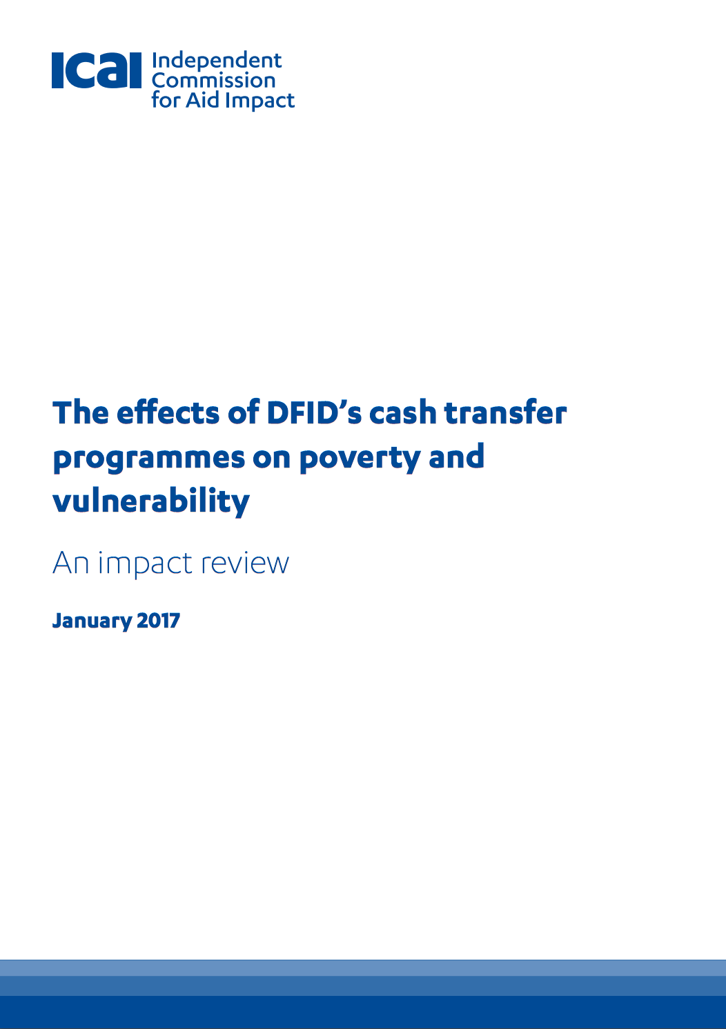 The effects of DFID’s cash transfer programmes on poverty and vulnerability