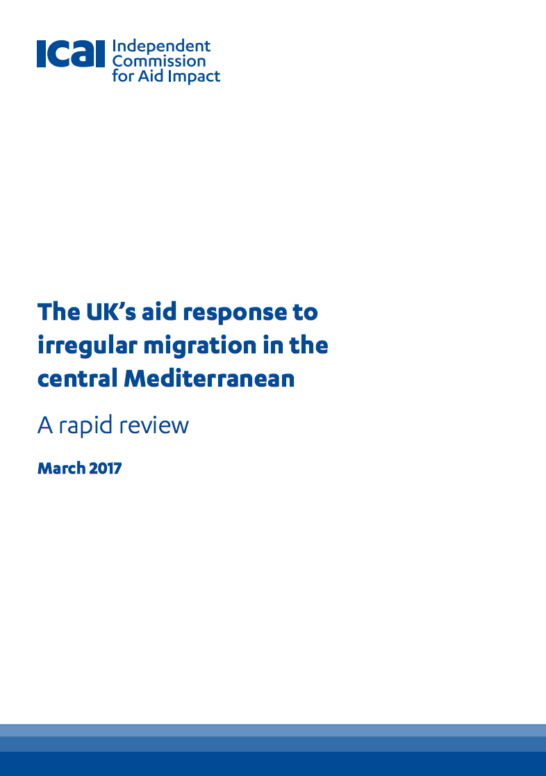 The UK’s aid response to irregular migration in the central Mediterranean (ICAI)