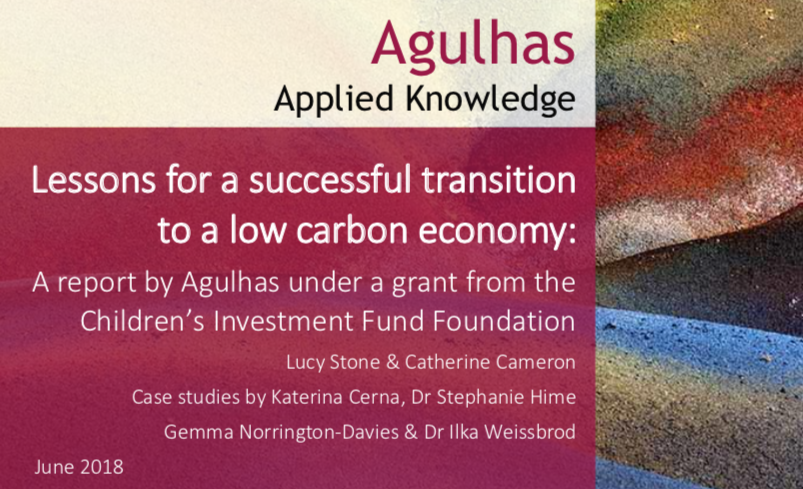 Lessons for a successful transition to a low carbon economy