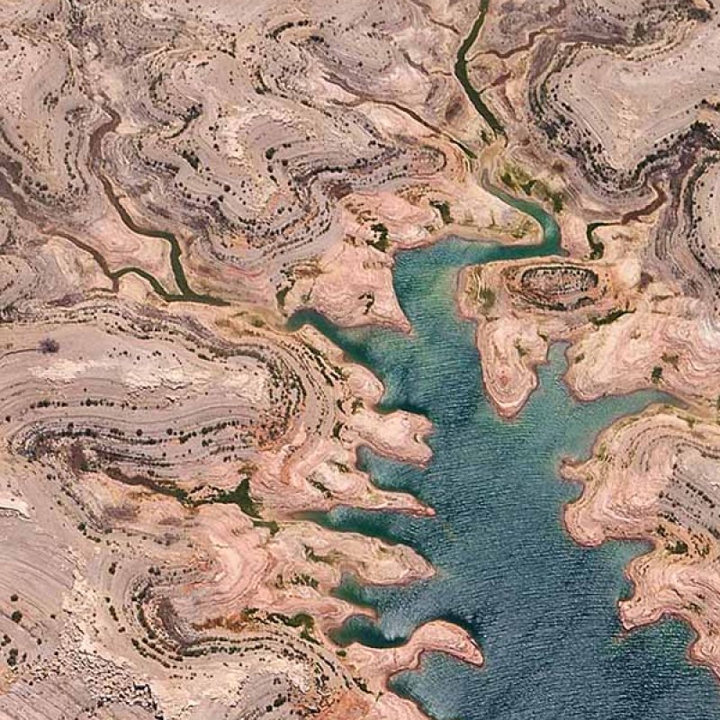 aerial photo of land and sea
