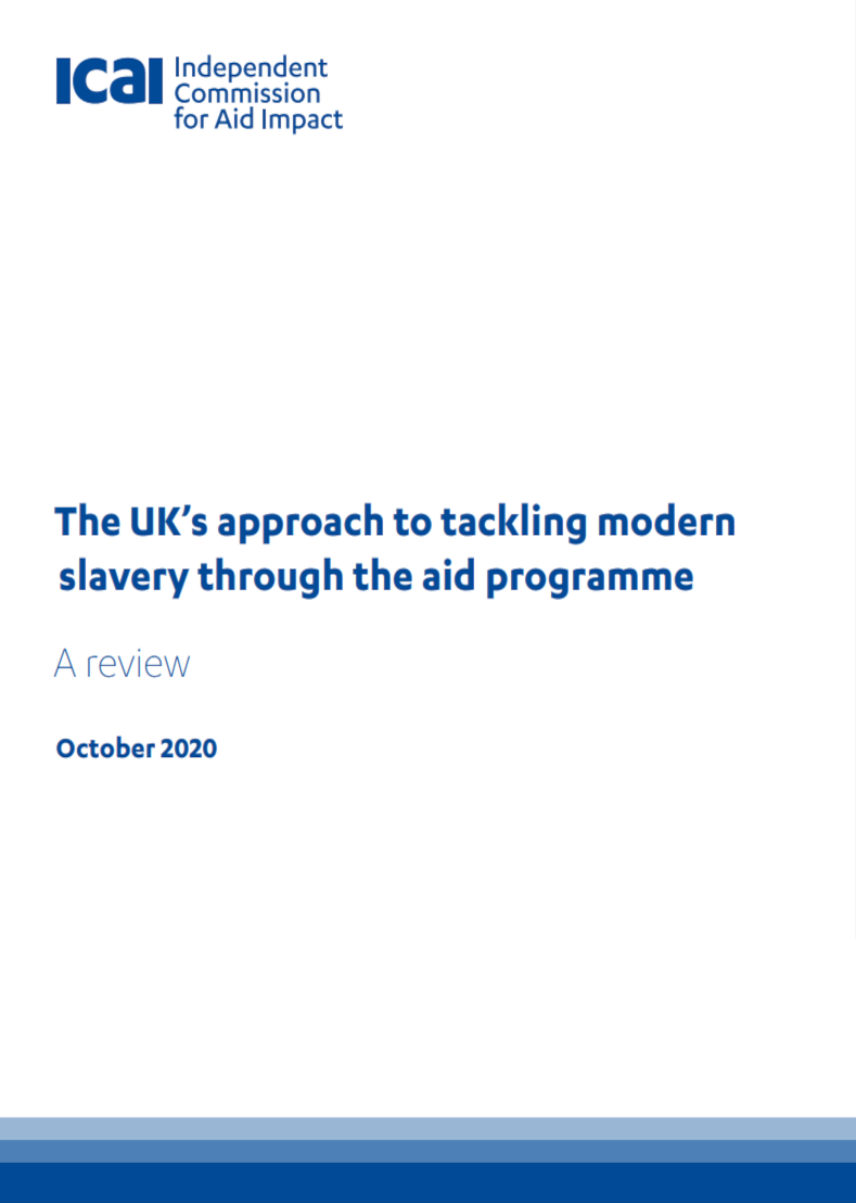 The UK’s approach to tackling modern slavery through the aid programme