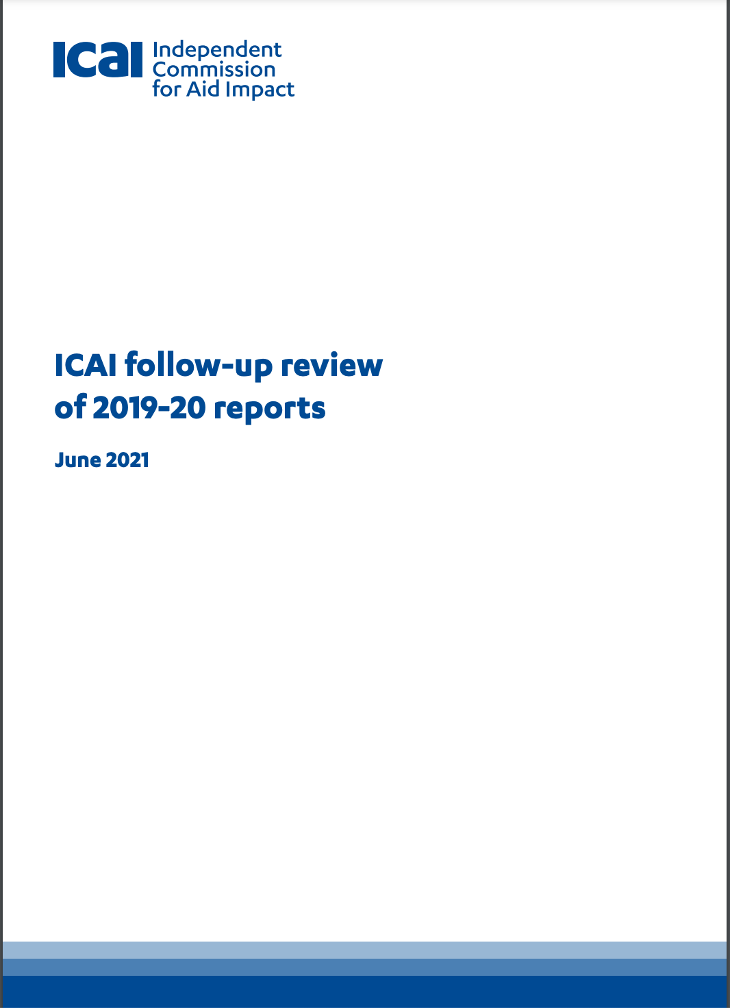 ICAI follow-up review of 2019-20 reports