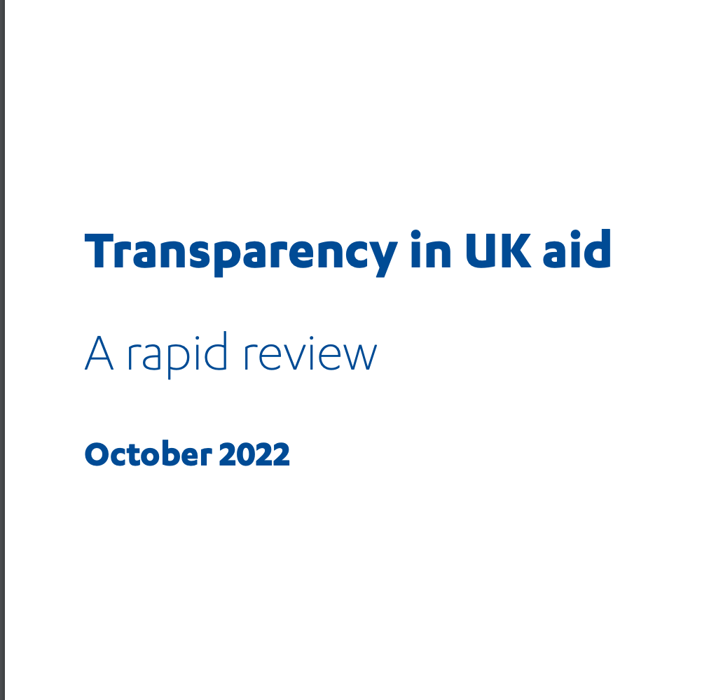 Transparency in UK aid