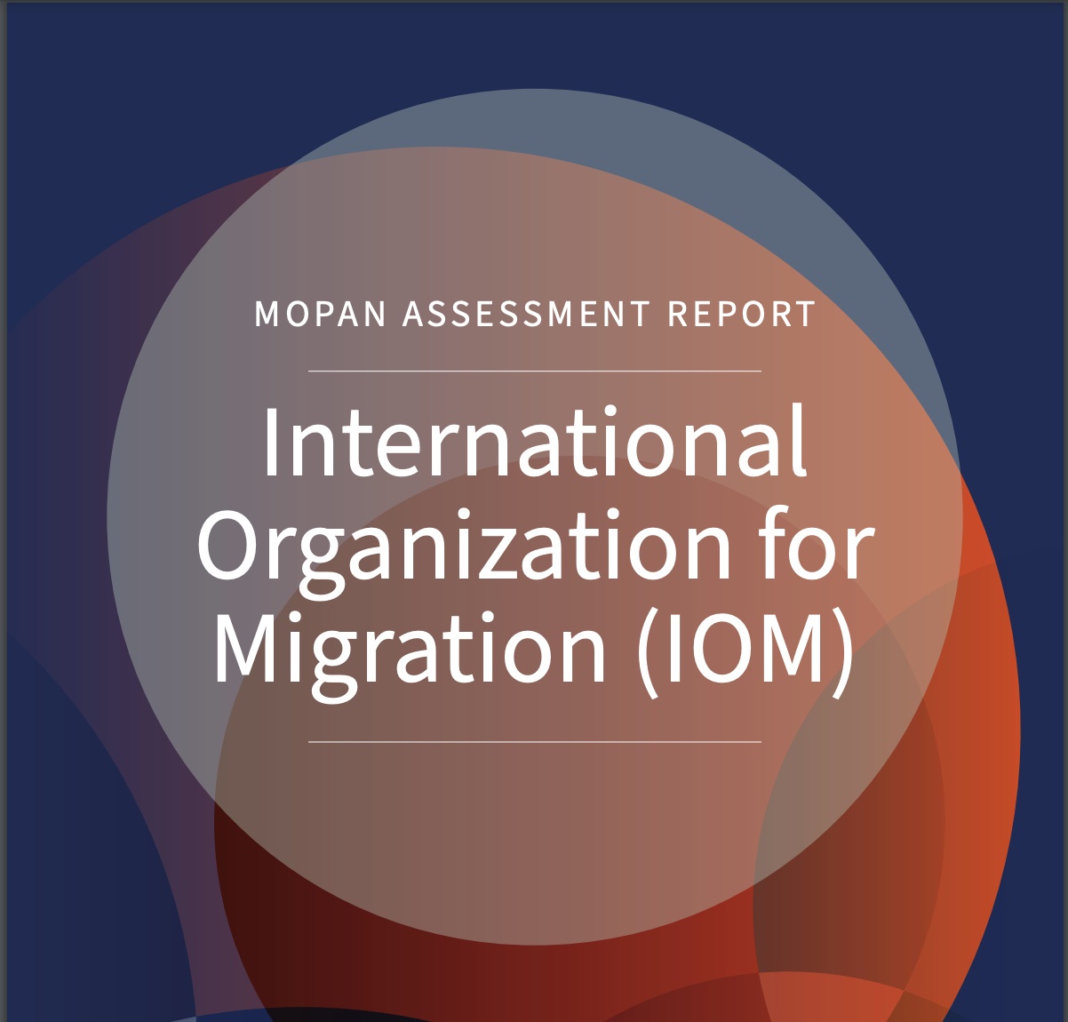 MOPAN Assessment of the International Organization for Migration (IOM)