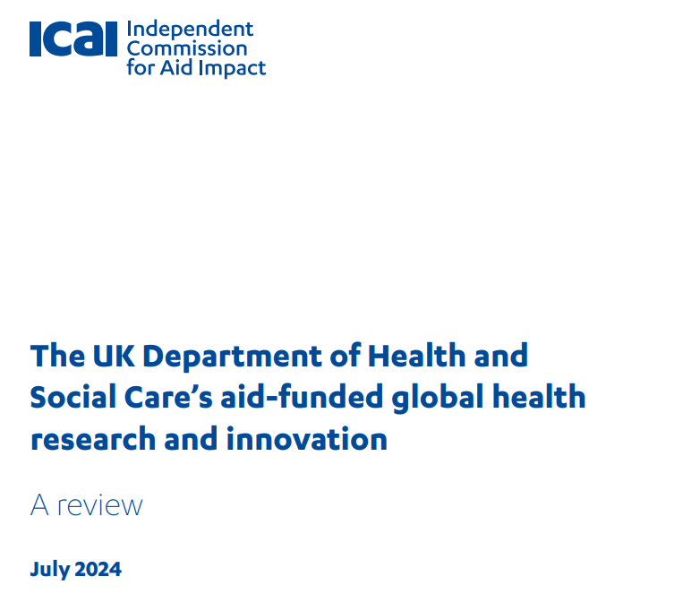 The UK Department of Health and Social Care’s aid-funded global health research and innovation