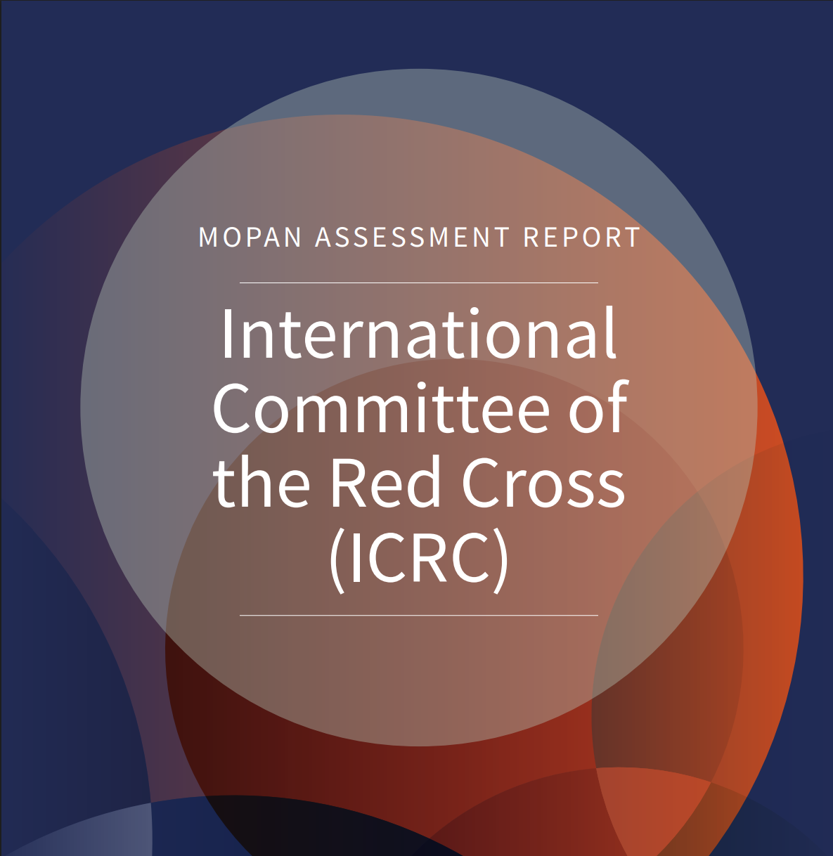 MOPAN assessment of the International Committee of the Red Cross (ICRC)