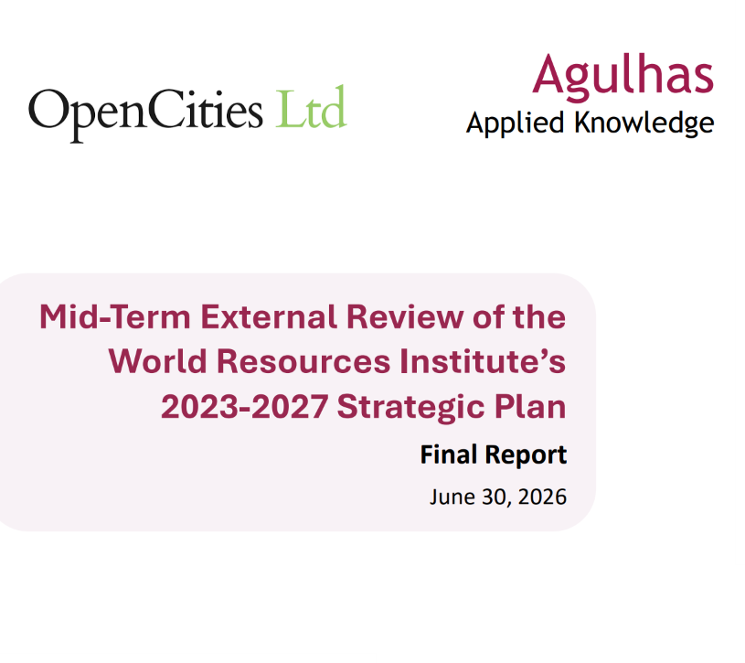 Mid-Term External Review of the World Resources Institute’s 2023-2027 Strategic Plan